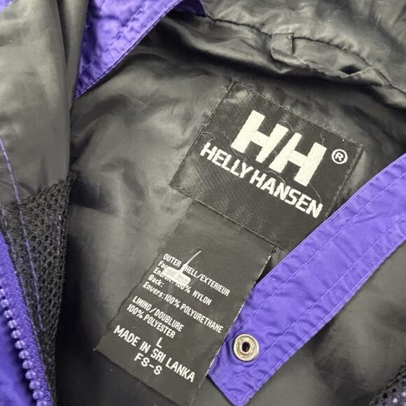 Helly Hansen Jacket Womans Large Purple Full Zip Long Sleeve Packable Casual Men - Picture 9 of 13